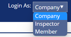 Picture showing role selection in software